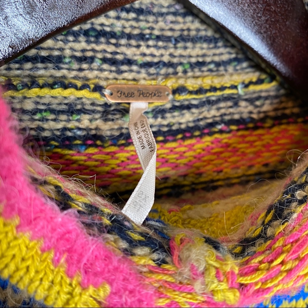 Free People All the Pattern Mock Neck Pullover - Picture 4 of 7